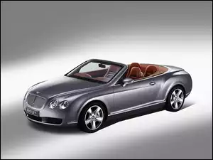 Cabrio, Srebrny, Bentley Continental