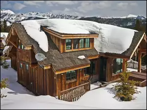Góry, Dom, Śnieg