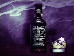 Whiskey, Lód, Jack Daniels, Szklanka