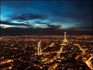 Paryż, Miasto, Noc