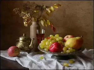 Owoce, Gałązki, Patera, Nalewka