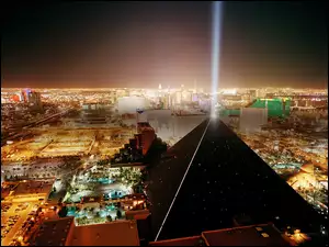 Piramida, Światło, Panorama, Miasto