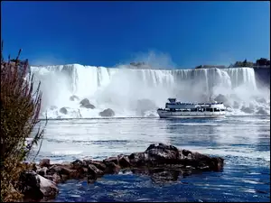 Wodospad, Kanada, Niagara, Statek