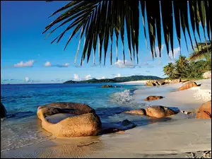 Morze, Tropik, Kamienie, Plaża
