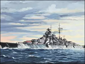 Wojna, Morze, Okręt Wojenny, Ocean, Bismarck, Statek