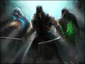 Mortal Kombat, Ermac, Sub-Zero, Scorpion
