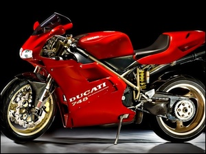 Czerwony, Ducati, 748