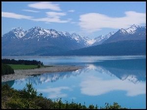 Nowa Zelandia, Jezioro, Góry