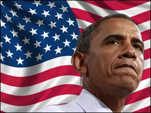 Barack Obama, Flaga, Prezydent, Stany Zjednoczone