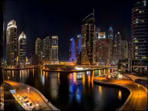Dubaj, Most, Drapacze, Chmur