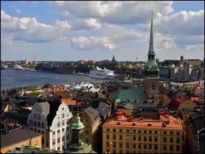 Sztokholm, Budynki, Szwecja, Port