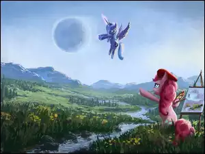 Pinkie Pie, My Little Pony Przyjaźń To Magia, Luna