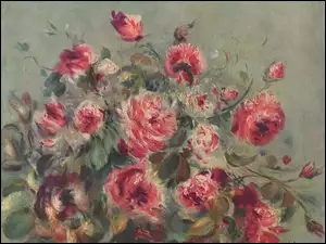 Róże, Obraz, Auguste Renoir