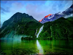 Jezioro, Góry, Wodospady