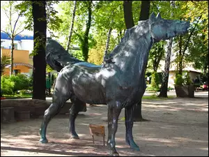 Rzeźba, Poznań, Koń, Stare Zoo