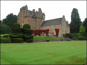 Zamek, Trawnik, Crathes, Szkocja