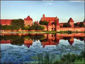 Zamek, Nogat, Malbork, Rzeka