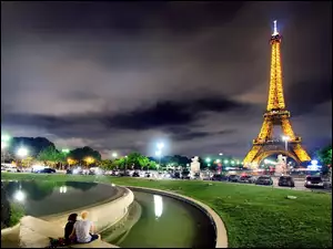 Francja, Widok, Eiffla, Wieża, Paryż