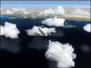 Dubaj, Samolot, Chmury