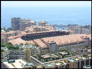 Panorama, Morze, Miasta, Monako
