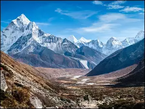 Nepal, Himalaje, Góry, Ama Dablam