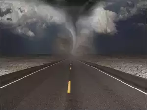 Chmury, Tornado, Droga