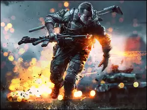 Battlefield 4, Wybuch, Zołnierz, Czołg