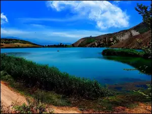 Jezioro, Iran, Góry, Valasht