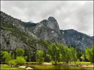 Rzeka, Yosemite National Park, Góry