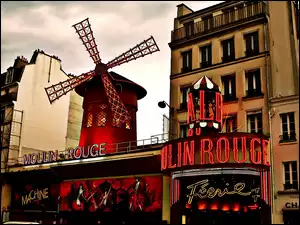 Paryż, Wiatrak, Moulin Rouge, Kabaret