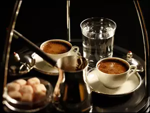 Kawa, Zastawa, Po Turecku, Cukier