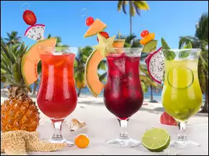 Drinki, Tropikalne, Kolorowe