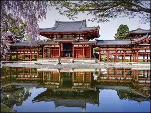 Wiosna, Japonia, Buddyjska, Świątynia