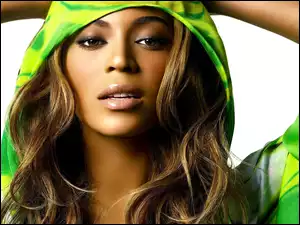 kaptur, Beyonce Knowles, kobieta, piosenkarka, zielony