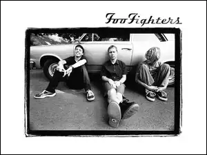 samochód, Foo Fighters, człowiek , ludzie, zespół