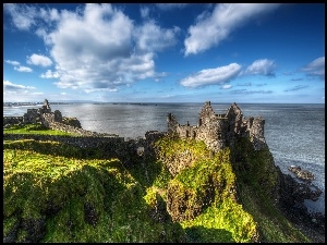 Zamek, Morze, Ruiny
