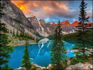 Góry, Banff, Lasy, Jezioro