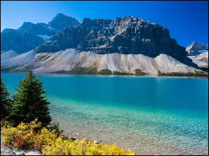 Jezioro, Kanada, Góry, Drzewa