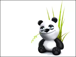 Animowana, Panda, Bambus