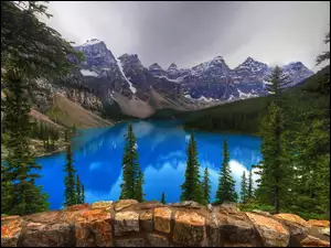 Kanada, Góry, Jezioro, Las, Banff