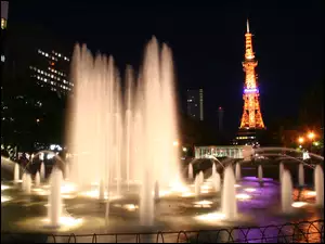 Fontanna, Japonia, Park Odori, Sapporo