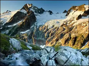 Peak, Stan, Góry, Waszyngton, Glacier, Wilderness