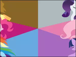 Fluttershy, Rainbow Dash, Applejack, My little pony, Rarity, Pinkie Pie, Twilight