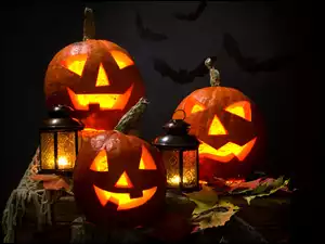 Lampy, Halloween, Dynie