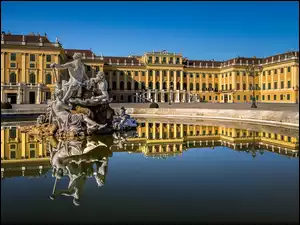 Rzezby, Pałac Schönbrunn, Austria, Wiedeń, Fontanna