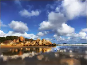 Wybrzeże, Australia, Skały, Morze