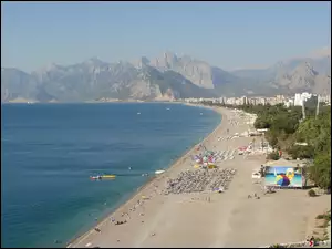 Antalya, Wybrzeże, Turcja, Plaża