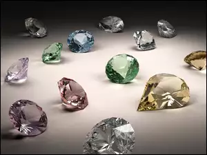 Biżuteria, Kamienie, Diamenty, Szlachetne