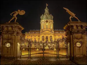 Pałac, Nocą, Charlottenburg, Berlin