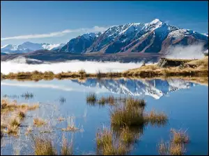 Nowa Zelandia, Jezioro, Góry, Śnieg